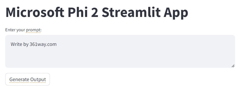streamlit Phi-2