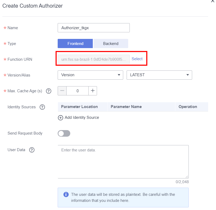 apig custom authorizser