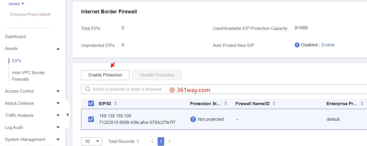 CFW EIP protection