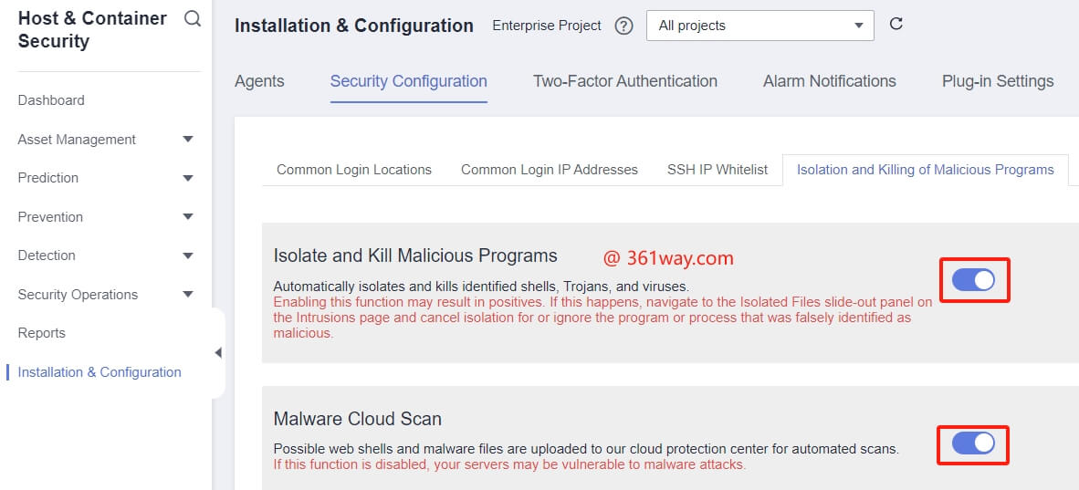 hss isolate malicious
